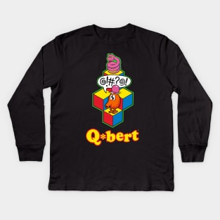 Q-Bert Kids Long Sleeve T-Shirt